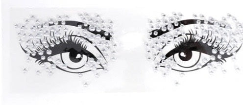 Face Jewels (Silver Eyes)